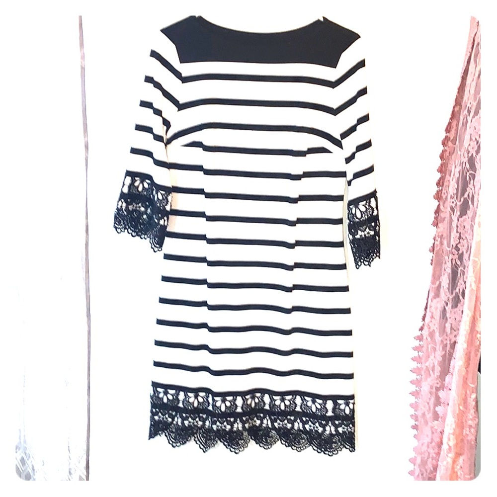Black and white women’s dress